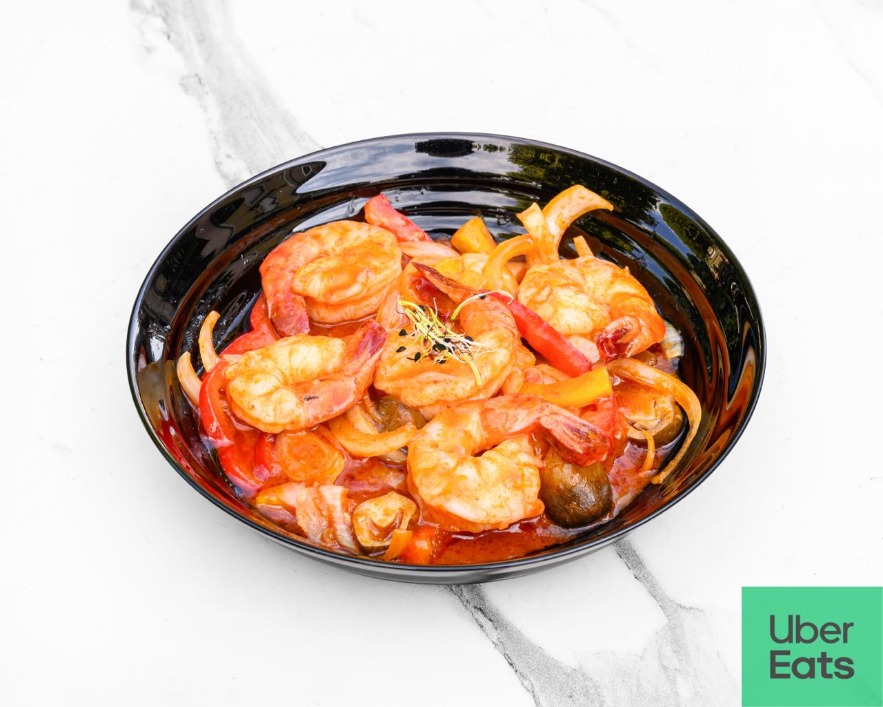 Crevettes sauce thaï